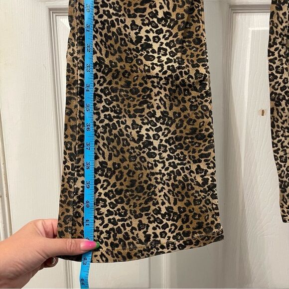 Leopard Print Matching Vest + Boot Cut Pants Set Western - Picture 16 of 16